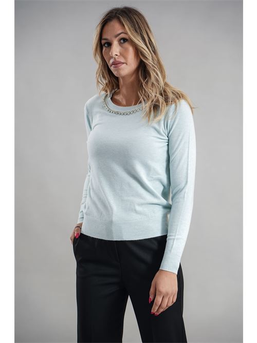 Maglia in viscosa Try Me | 5039BLEACHED ACQUA